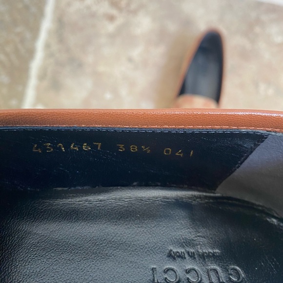 Authentic Gucci Canvas Monogram Jordaan Loafers - Picture 5 of 6